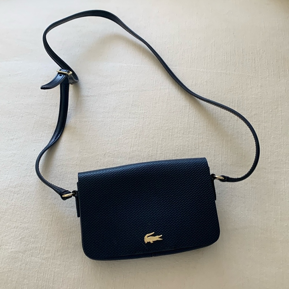 Lacoste leather crossbody bag